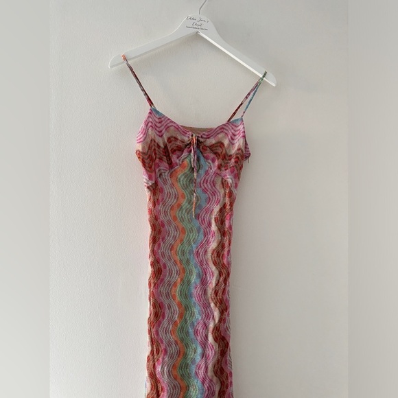 ANNA SUI Swirly Rainbow Knit Dress - Picture 13 of 16